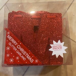 Merry Christmas glitter garland!